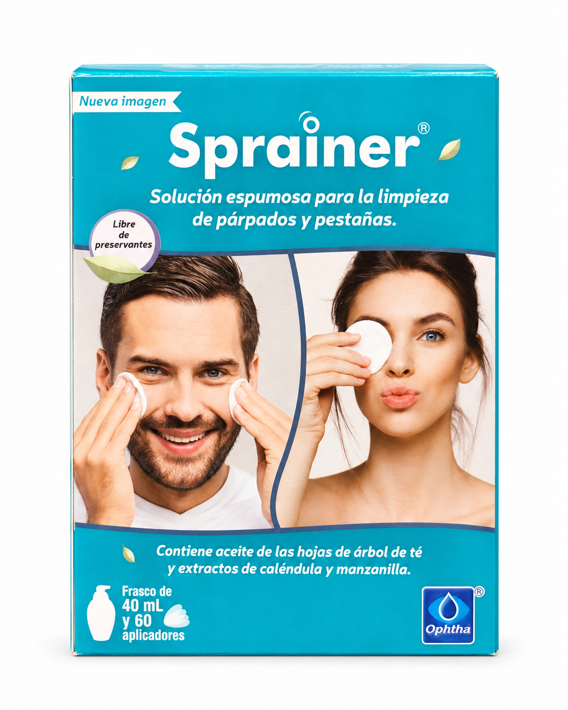 Sprainer Espuma 40 ml – Limpieza de Párpados y Pestañas - Imagen 2